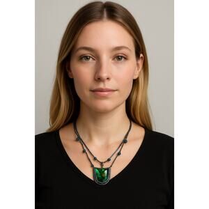 Chico’s Blues & Greens Statement Necklace